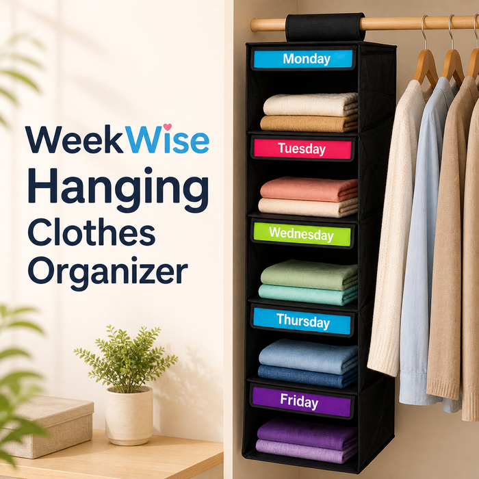 WeekWise Hanging Clothes Organizer