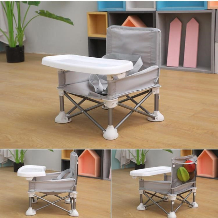 Portable Baby Chair With Removable Tray & Travel Bag