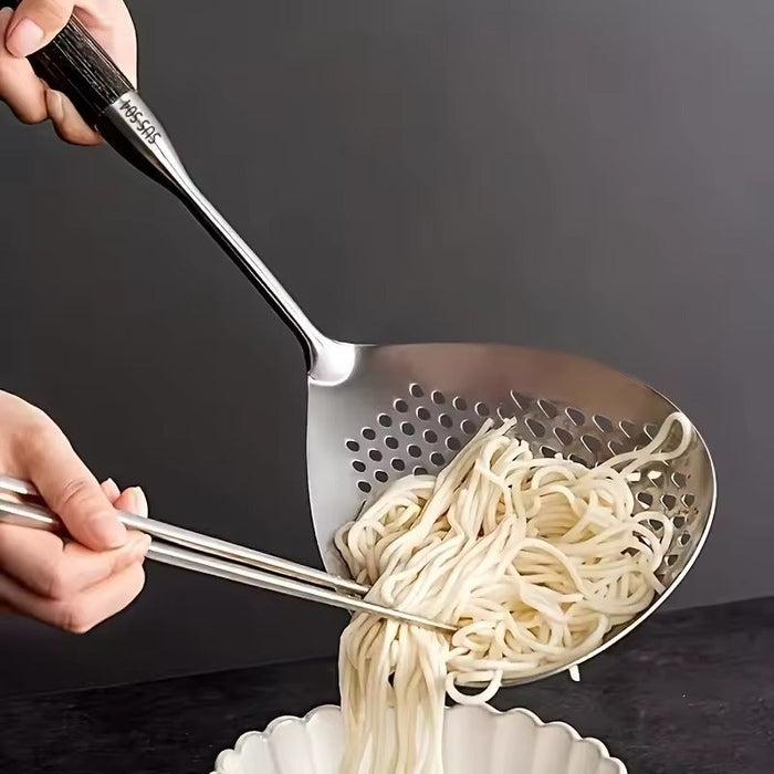 Multifunctional Wooden Handle Strainer Spatula