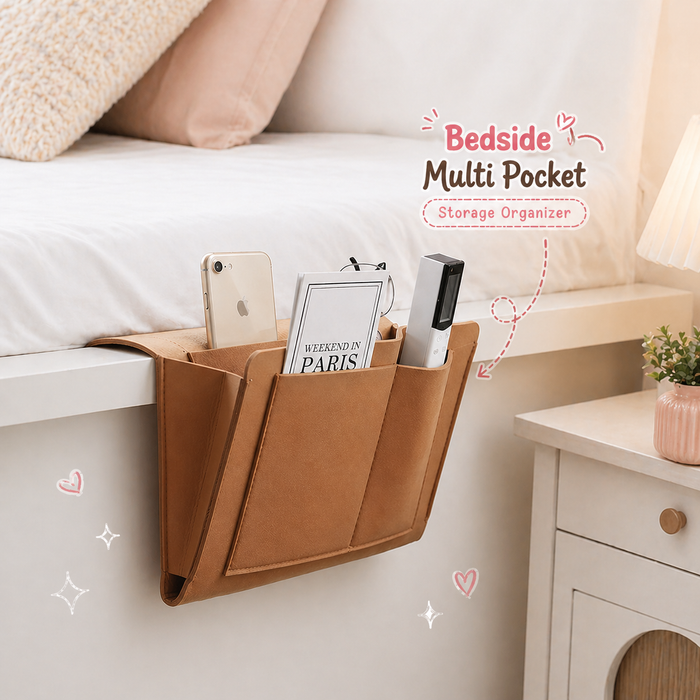 Bedside Multi Pocket Storage Organizer