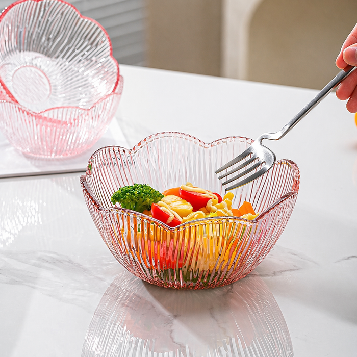 CherryGlow Elegant Glass Bowl Set