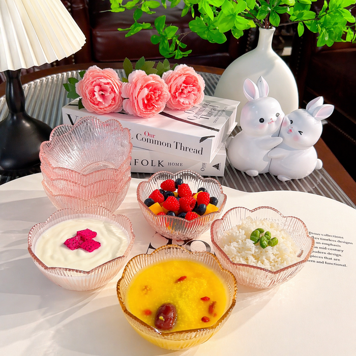CherryGlow Elegant Glass Bowl Set