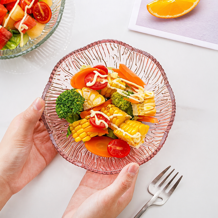 CherryGlow Elegant Glass Bowl Set