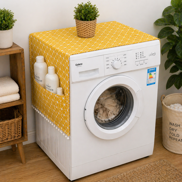 Stylish Washing Machine Cover with Pockets