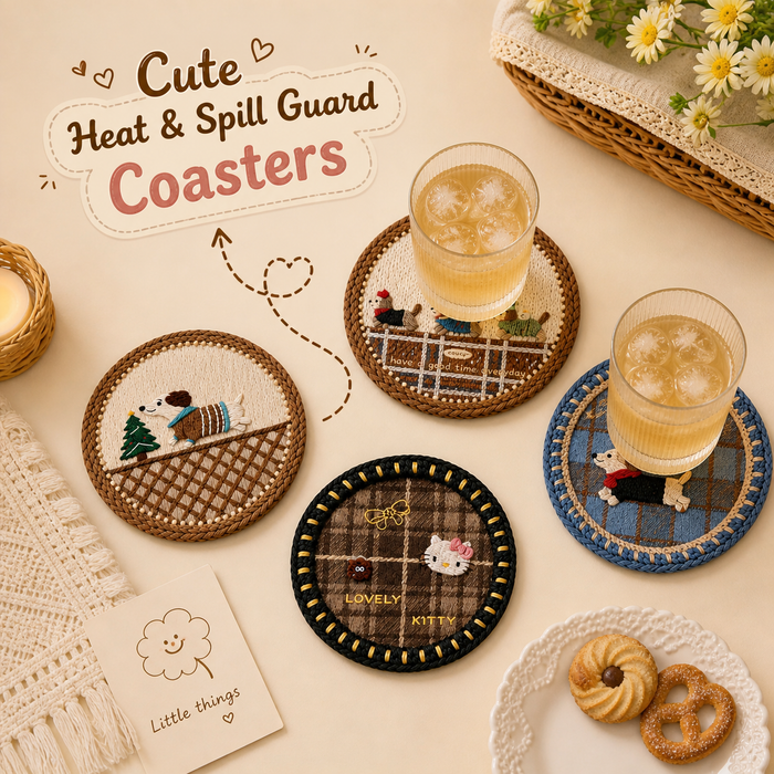Cute Heat & Spill Guard Coasters