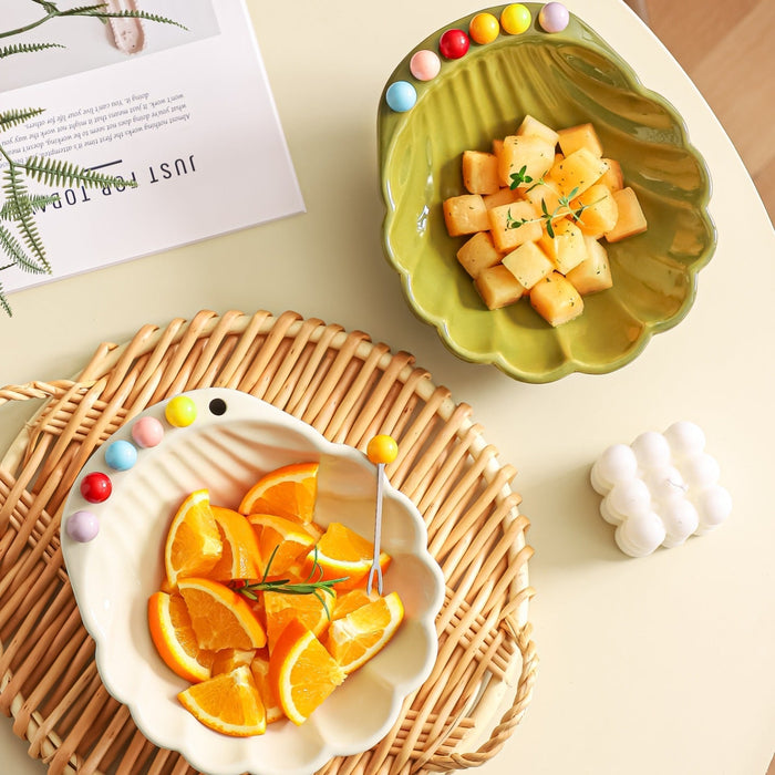 Aesthetic Seashell Fruit Serving Bowl