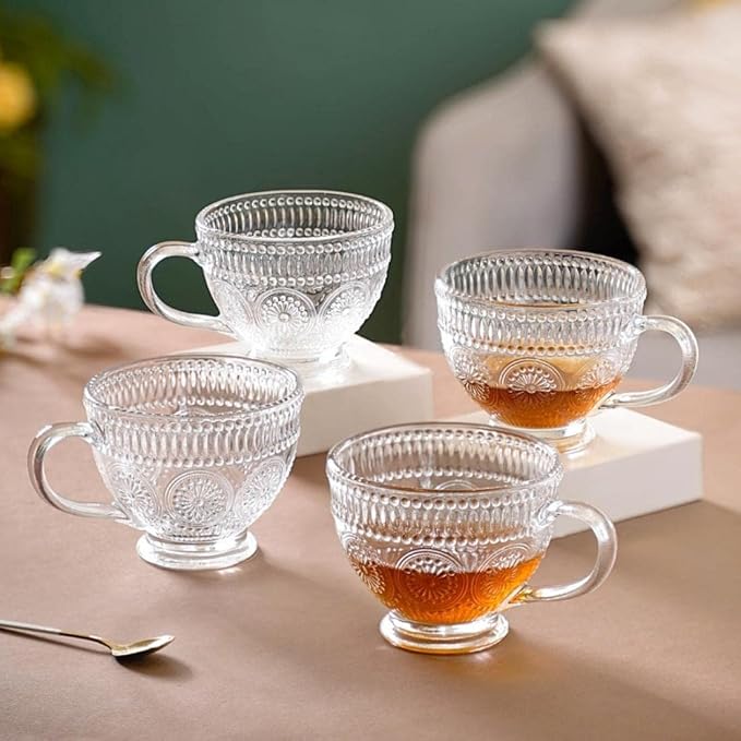 Crystal Luxe Designer Glass Cups