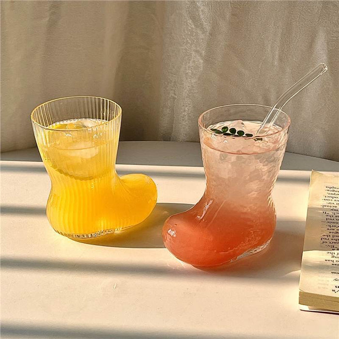 Elegant Shoe Style Drinking Glasses