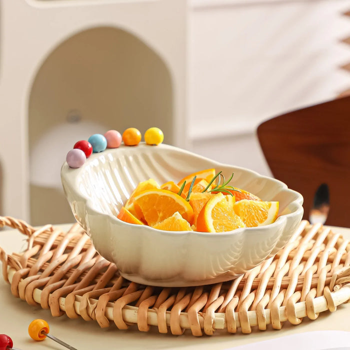 Aesthetic Seashell Fruit Serving Bowl