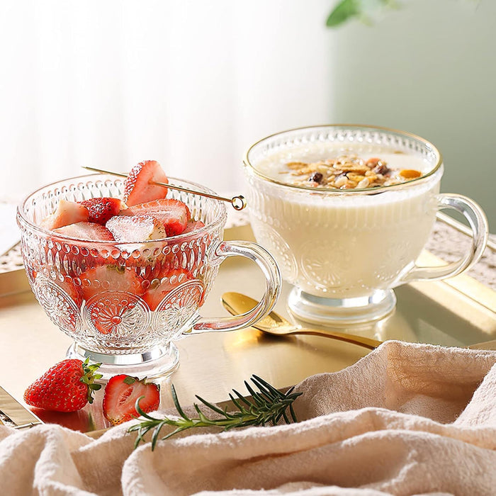 Crystal Luxe Designer Glass Cups